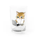 mofusandの在宅勤務にゃん Water Glass :front