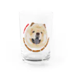 Kazunari0420の白チャウチャウ Water Glass :front