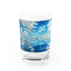 かおるの工房の青い Water Glass :front