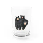 CAKES & ALE decodesignのナマケグマファミリー Water Glass :front