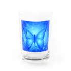 okanoxnekoの青い蝶 Water Glass :front