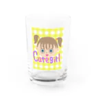 そるちショップのキュートガールチェックver Water Glass :front