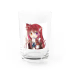 Nekokami_dayoのにゃんこの絵 Water Glass :front