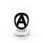 KNOCKOUTJROCKのノックアウト Anarchy mark Water Glass :front