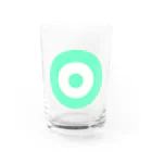 CORONET70のサークルa・ペパーミント・白・ペパーミント Water Glass :front