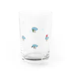 ぽんたはうすのパワフルなおさかなさん Water Glass :front