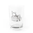 オグチヨーコのオカメさんドロップキック Water Glass :front