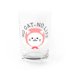 もちぱっちのノーキャットノーライフ Water Glass :front