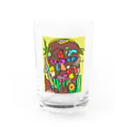 PINKMANのオラおら Water Glass :front