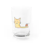 フニータと猫のお店の電車猫さん グラス前面