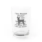 onehappinessのミニチュアピンシャー Water Glass :front