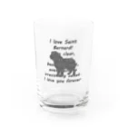 onehappinessのセントバーナード Water Glass :front