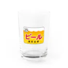 点心夫婦商店のヘッドマーク・ビール Water Glass :front