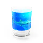 サーモン祭のジンベイザメ Water Glass :front