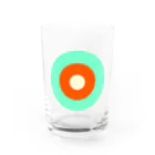 CORONET70のサークルa・ペパーミント オレンジ クリーム Water Glass :front