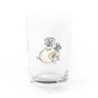 トグロのカビちゃった肉まんヘリ Water Glass :front