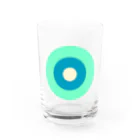 CORONET70のサークルa・ペパーミント 水色4・ クリーム Water Glass :front