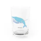 neconos Goodsのすくわれたクジラさん Water Glass :front