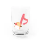 ぱすてらむぎこの音符パンダ Water Glass :front