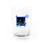 青蓮堂 -セイレンドウ-の青揚羽に氷晶 Water Glass :front