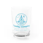 antartのfamilly canping Water Glass :front