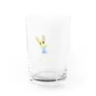 Star_1の４歳児の絵(Rainbow Teddy) Water Glass :front