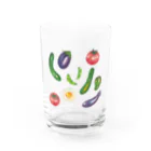 坂之下しまの力強いお野菜たち Water Glass :front