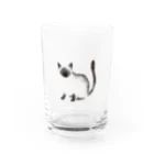 喫茶・シャム猫のすりガラス越しのシャム猫 Water Glass :front