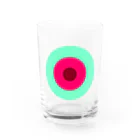 CORONET70のサークルa・ペパーミント・ショッキングピンク・ チョコ Water Glass :front