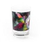アオムラサキの色彩の羽根　2021_003 Water Glass :front
