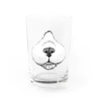 segasworksのニンニク（ハチワレ猫の鼻まわり） Water Glass :front