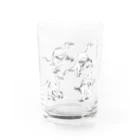 segasworksのデイノケイルス（毛筆画） Water Glass :front