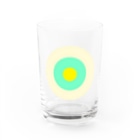 CORONET70のサークルa・クリーム・ペパーミント・黄 Water Glass :front