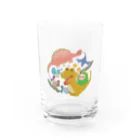 かやさんだよの恐竜と甘やかし隊 Water Glass :front