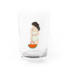 おむやきそばのポニーテールの女の子（夏） Water Glass :front