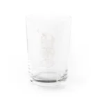 あおメガネのクリームソーダ(線画) Water Glass :front