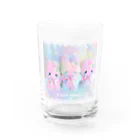PARU HIMAの虹色泣き虫ふわうさ Water Glass :front