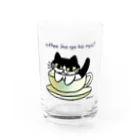 yama-onのコーヒータイムだnyan! Water Glass :front