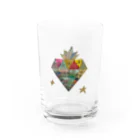 L.D.Mandalaのダイヤモンド⭐︎マンダラ Water Glass :front