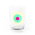 CORONET70のサークルa・クリーム・ペパーミント・ショッキングピンク2 Water Glass :front