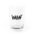 WANA'SのWANA'Sロゴ　シンプル版 Water Glass :front