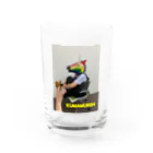 animal office lady おーえるのKUMAMURIN変身後 Water Glass :front