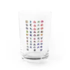 WAMI ARTのヲシテ文字表 Water Glass :front