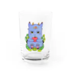 touriの怪獣とりんご Water Glass :front