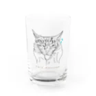 小鳥と映画館のフェイスマッサージ 猫ちゃんも大好き Water Glass :front