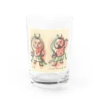 田中ひろみ(usagitv)のゆる仏画「仁王」 Water Glass :front