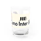 junointer ブランド ロゴ入りのJNBブランドロングロゴアイテム Water Glass :front