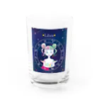 イラストレーター＊サトウユカの星座シリーズ＊天秤座ガール Water Glass :front