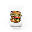PuRiHaのハンバーガー３ Water Glass :front