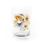 小夏一花のひまわりグラス Water Glass :front